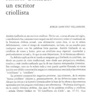 Andrés Gallardo, un escritor criollista