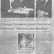 Firman convenio para concurso literario "María Luisa Bombal"