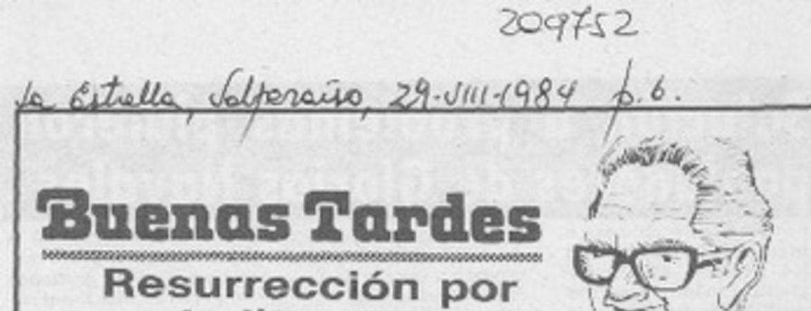 Resurreción por la literatura