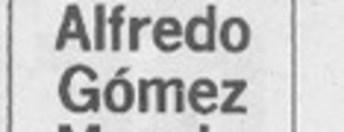 Alfredo Gómez Morel