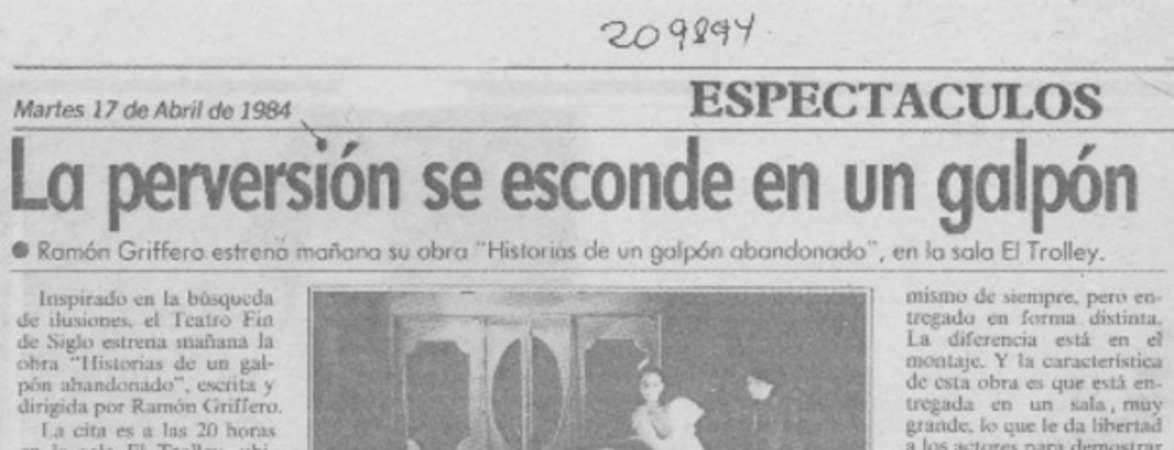 La Perversión se esconde en un galpón