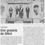 Con gradería de fútbol