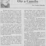 Oír a Camilo