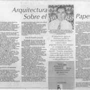 Arquitectura sobre el papel  [artículo] Daniela Krauss von Harper.