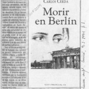 Morir en Berlín  [artículo].