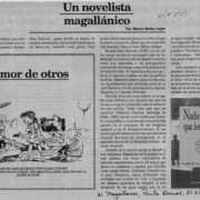 Un novelista magallánico  [artículo] Marino Muñoz Lagos.