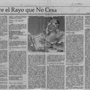 Sobre el rayo que no cesa  [artículo] Enrique Lafourcade.