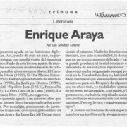 Enrique Araya  [artículo] Luis Sánchez Latorre.