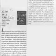 Yo soy de la plaza Italia  [artículo]
