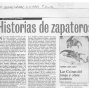 Historias de zapateros prodigiosos  [artículo] Filebo.