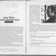 Jorge Teillier, pasajero del Hotel Nube  [artículo] Esteban Navarro.