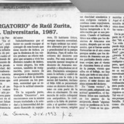"Purgatorio" de Raúl Zurita