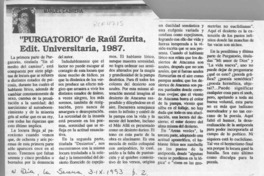 "Purgatorio" de Raúl Zurita