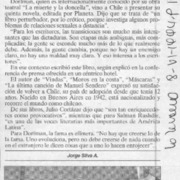Ariel Dorfman, "Mi libro es perturbador por lo erótico"  [artículo] Jorge Silva A.