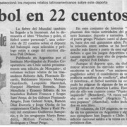 El Fútbol en 22 cuentos