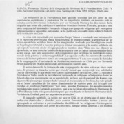 Historia de la Congregación Hermanas de la Providencia en Chile  [artículo] Marciano Barrios Valdés.
