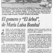 El gomero y "El árbol" de María Luisa Bombal