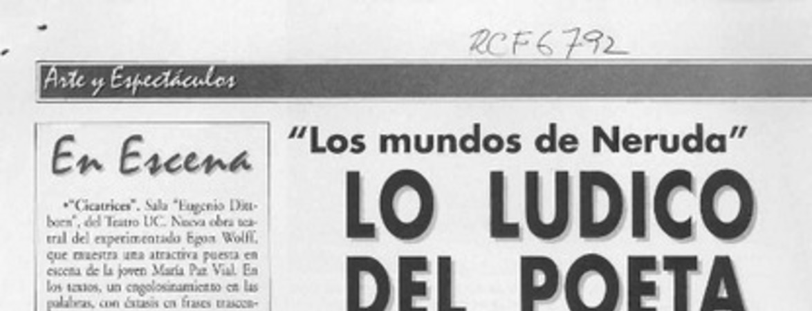 Lo lúdico del poeta  [artículo] Francisca Navarro R.