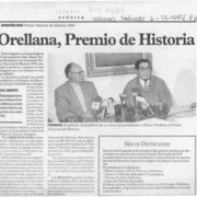 Orellana, Premio de Historia  [artículo].