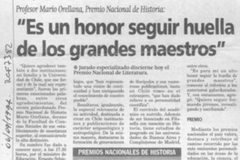 "Es un honor seguir huella de los grandes maestros"  [artículo].