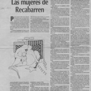 Las mujeres de Recabarren  [artículo] Iván Ljubetic.