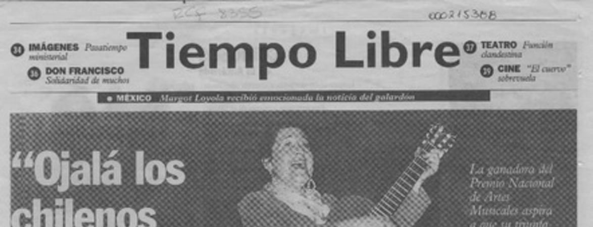 "Ojalá los chilenos recapaciten"