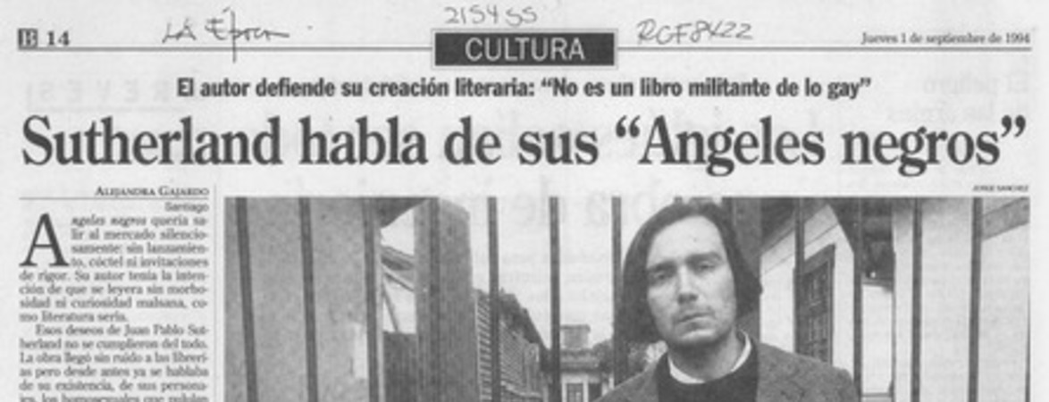 Sutherland habla de sus "Angeles negros"
