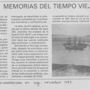 "Memorias del tiempo viejo"