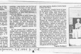 Reseña  [artículo] Eugenio Rodríguez.