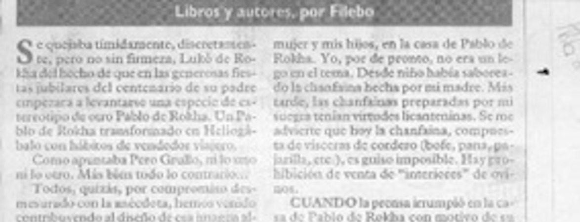 Las grandes comilonas de antaño