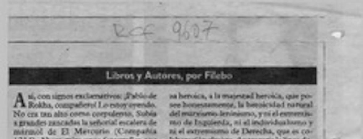 Juventud centenaria de Pablo de Rokha