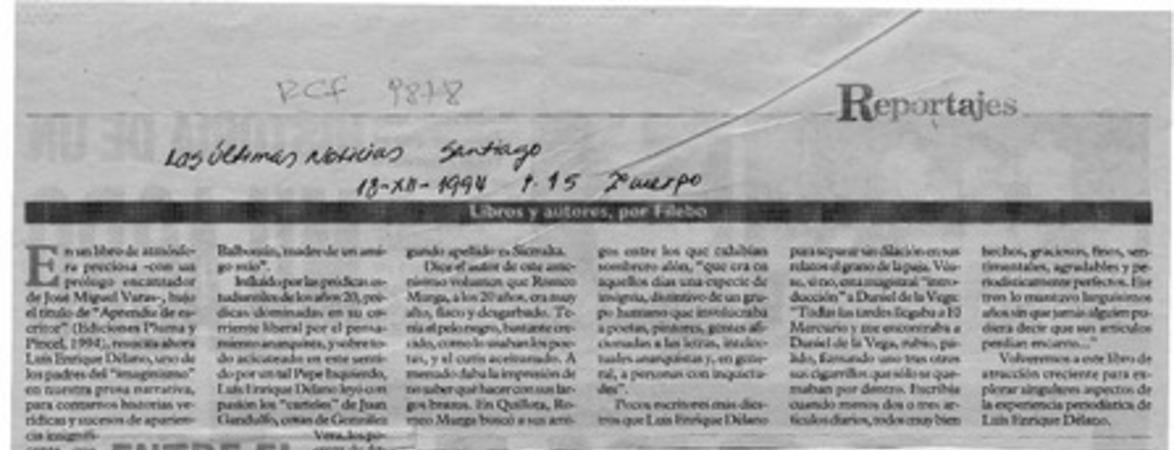 Entre Pope Julio y Romeo Murga  [artículo] Filebo.