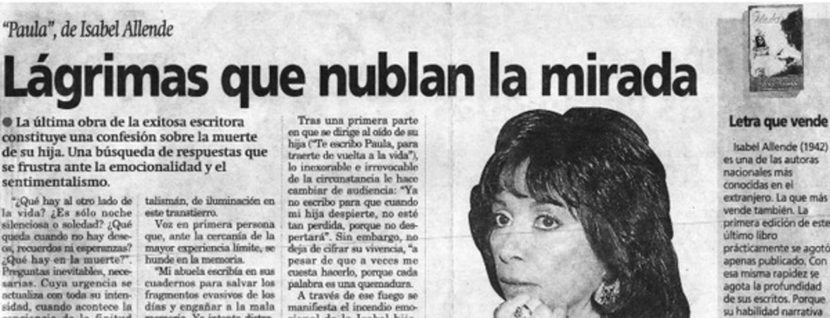 Lágrimas que nublan la mirada