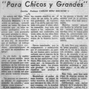 "Para chicos y grandes"