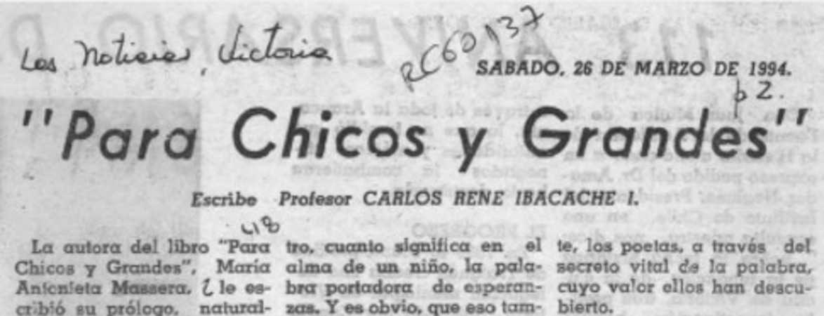 "Para chicos y grandes"