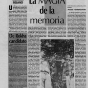 La magia de la memoria  [artículo] Sergio Villegas.