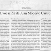Evocación de Juan Modesto Castro  [artículo] Luis Merino Reyes.