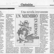 Una novela irreverente  [artículo] Poli Délano.