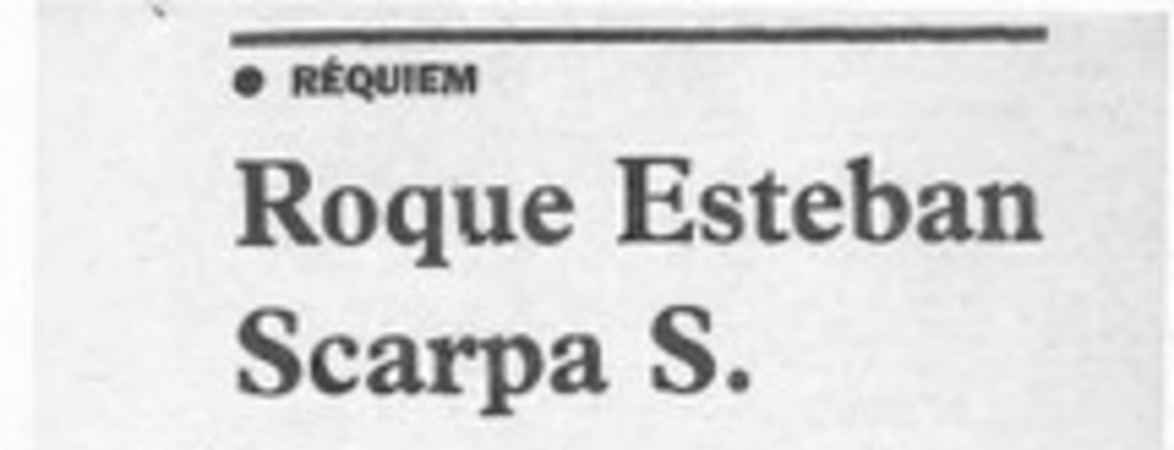 Roque Esteban Scarpa S.  [artículo] Miguel Angel Díaz A.