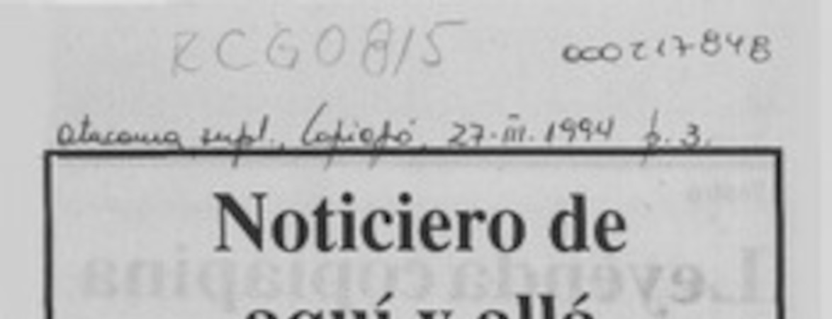 Noticiero de aquí y allá