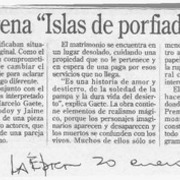 Grupo Surco estrena "Islas de porfiado amor"  [artículo] C. H.