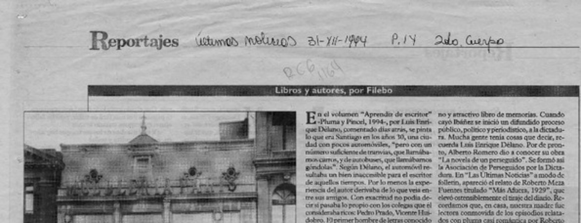 Más sobre L. E. Délano  [artículo] Filebo.
