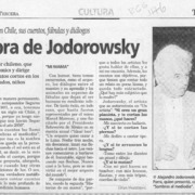 La sombra de Jodorowsky  [artículo] Cecilia Valenzuela L.