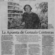 La apuesta de Gonzalo Contreras  [artículo] Rodrigo Atala.