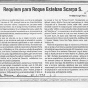 Réquiem para Roque Esteban Scarpa S.  [artículo] Miguel Angel Díaz A.