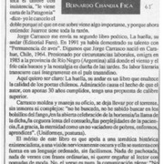 La huella, su andar  [artículo] Bernardo Chandía Fica.