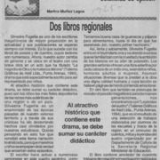 Dos libros regionales  [artículo] Marino Muñoz Lagos.