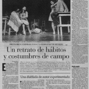 Un retrato de hábitos y costumbres de campo  [artículo] Claudia Heiss.