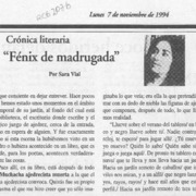 "Fénix de madrugada"
