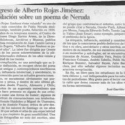 El regreso de Alberto Rojas Jiménez, recopilación sobre un poema de Neruda